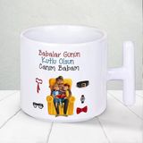 Babalar Günün Kutlu Olsun Canım Babam Yazılı Çay Kahve Seven Babalar İçin Mükemmel Hediyelik T Kupa Bardak