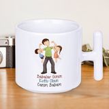 Babalar Günü’nde Ona Her Yudumda Seni Hatırlatacak Canım Babam Yazılı T Kupa Hediye Ver! - Beyaz - 300 ml