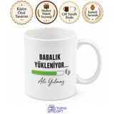 Babalık Yükleniyor Yazılı Esprili Kupa Bardak Babalar Günü Hediyesi