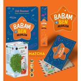 Babam ve Ben Aramızda Ayraç Kartpostal - Çilekli Matcha Çayı