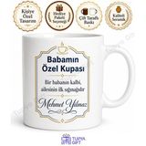 Babamın Özel Kupası Yazılı Kupa Bardak Babalar Günü Özel Hediye Baskılı