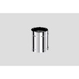BABA'S STOVE / PELET SOBA BORUSU / BOY: 25-16 CM / ÇAP: 8 CM / KROM RENK / 304 KROM / CONTALI