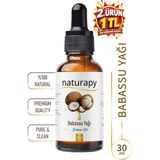 Babassu Yağı (Babassu Oil) Soğuk Sıkım Sabit Yağ 30 ml Damlalıklı Cam Şişe