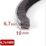 Babawick 10 m Kıl Fitil: Cam Balkon-Sürgü Sistemleri Kıl Fitil Taban 6,7 mm Yükseklik 6,8,10,12,15,20 mm - 10mm - 20metre