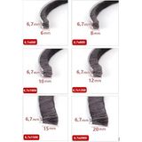 Babawick 10 m Kıl Fitil: Cam Balkon-Sürgü Sistemleri Kıl Fitil Taban 6,7 mm Yükseklik 6,8,10,12,15,20 mm - 12mm - 10metre