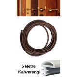 BABAWİCK Amerikan Panel Kapı Fitili 5 Metre Kahverengi Renk Ahşap Kapı Contası