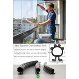 Babawick Cam Balkon Fitili 8,5 mm Yükseklik 5 Metre Uzunluk Toz, Ses ve Yağmur Suyu Yalıtımı için Kıl Fitil Alternatifi Siyah Conta - 8mm