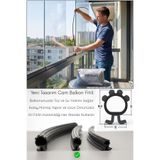 BABAWİCK Cam Balkon Fitili 8,5 mm Yükseklik 5 Metre Uzunluk Toz ve Su Yalıtımı İçin Kıl Fitil Alternatifi