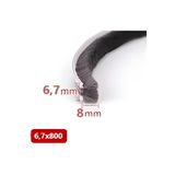 BABAWİCK Cam Balkon, Sürgülü Kapı Fitili, Kıl Fitil Taban 6,7 Mm, Yükseklik 8 Mm, Uzunluk 10 Metre 67x800