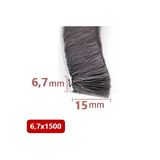 Babawick Cam Balkon, Sürgülü Kapı Kıl Fitili, Taban 6,7 Mm, Yükseklik 15 Mm, Uzunluk 10 Metre 67X1500