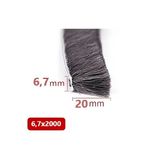Babawick Cam Balkon, Sürgülü Kapı Kıl Fitili, Taban 6,7 Mm, Yükseklik 20 Mm, Uzunluk 10 Metre 67X2000