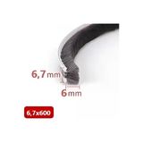Babawick Cam Balkon, Sürgülü Kapı Kıl Fitili, Taban 6,7 Mm, Yükseklik 6 Mm, Uzunluk 10 Metre 67X600