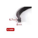 Babawick Cam Balkon, Sürgülü Kapı Kıl Fitili, Taban 6,7 Mm, Yükseklik 8 Mm, Uzunluk 10 Metre 67X800
