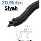 Babawick Pen Markalarının Kapı Pencere Contası Pvc Fitili 20 Metre Siyah Tüm Standart Pvc Pimapen, Fıratpen, Egepen, Winsa Gibi Markalara Uygun