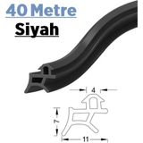 Babawick Pen Markalarının Kapı Pencere Contası Pvc Fitili 40 Metre Siyah Tüm Standart Pvc Pimapen, Fıratpen, Egepen, Winsa Gibi Markalara Uygun