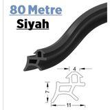 Babawick Pen Markalarının Kapı Pencere Contası Pvc Fitili 80 Metre Siyah Tüm Standart Pvc Pimapen, Fıratpen, Egepen, Winsa Gibi Markalara Uygun