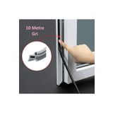 BABAWİCK Pimapen Contası Gri Kapı Pencere Fitili 10 Metrelik Pakette Pvc Pimapen Fitili-contas