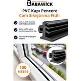 Babawick Pvc Kapı Pencere Sıkıştırma Fitili Yalıtım Contası Siyah 100 Metre