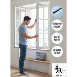 Babawick Saf Kauçuk Kar-01/ado-04 Kapı Pencere Fitili Beyaz Tamirat Contası Kaliteli, Uzun Ömürlü Vedayanıklı - 10 METRE