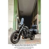 Babax Kawasaki Eliminatör 500 Uyumlu Navigasyon Barlı Füme Tur Camı - Siperlik