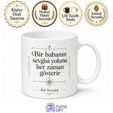 Babaya Doğum Günü Hediyesi Kişiye Özel İsimli Baskılı Kupa Bardak