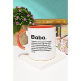 Babaya Hediye Baba Kupa Bardak Turuncu - 1 Adet - 300 ml