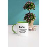 Babaya Hediye Baba Kupa Bardak Yeşil - 1 Adet - 300 ml