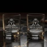 Babaya Özel Kutulu 2’li Irish Classic Edition Viski Glass Hediye Seti - Beyaz - 2 Adet
