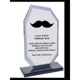 Babaya Plaket - Kişiye Özel Plaket - Cam Plaket - Babalar Günü Plaketi