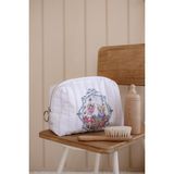 Babbi Atelier Babbi Anne Bebek Çantası- %100 Organik Pamuk- Peri Masalı - Beyaz - Gri