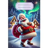 Babbo Natale Notebook: Quaderno a Quadretti 5x5 | Quaderno Appunti | Quaderno a Tema Natale | Copertina Flessibile Lucida | 100 Pagine | Formato A5