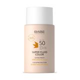 Babe Facial Sunscreen Super Fluid Color SPF50 50ml - Hyaluronik Asit İçeren Renkli Yüz Güneş Kremi