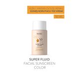 Babe Laboratorios Facial Sunscreen Super Fluid Color SPF50 50ml - Hyaluronik Asit İçeren Renkli Yüz Güneş Kremi