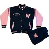 Babexi Çıtçıt Hırkalı Polar Kız Çocuk Alt Üst Takım - Siyah - Pembe - 13 Yaş