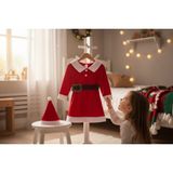 Babexi Kız Bebek/çocuk Noel Elbise/yılbaşı Kostümü - Kırmızı - 3 Yaş