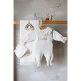 Babiesfirst çiçek Nakışlı 3 Lü Yenidoğan Müslin Bebek Seti - %100 Pamuk Battaniye, Müslin, Şapka - 0 - 3 Ay - Pembe - Beyaz