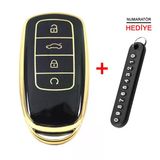 Babikamium Chery Tiggo 8 Pro Omoda 5 Tiggo 7 Avantgarde Siyah Kumanda Kılıfı Oto Anahtarlık
