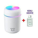 Babikamium Hava Nemlendirme Beyaz Humidifier Buhar Makinası Ortam Oda Araba Araç Nemlendirici Işıklı Hava Makinesi
