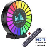 Babikamium Rgb Sese Duyarlı 22 Ledli Müzik Ekolayzer Kokulu LED Disk Modern Tasarım