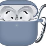 Babilden Airpods 4.Nesil 2024 Darbelere Dayanıklı Parmak İzi Karşıtı MagSafe Şarj ile Uyumlu Silikon Kılıf (Gri, Airpods 4.Nesil 2024 Silikon)