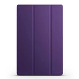 Babilden APPLE 11 inç iPad (A16) / iPad Air 10.9 inç/iPad 10.Nesil 10.9 Wi-Fi Tablet ile Uyumlu Tablet Kılıfı Smart Cover Uyku Modlu Standlı Arkası Sert Şeffaf Kapak Mor