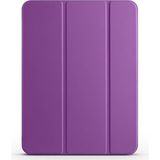 Babilden Apple iPad Tablet ile Uyumlu Tablet Kılıfı Smart Cover Uyku Modlu Standlı Arkası Sert Şeffaf Kapak (Mor, iPad Air 13 2024 /iPad Pro 12.9 2022/2020)