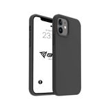 Babilden iPhone 11 İle Uyumlu Kılıf İnce Ve Dayanıklı Sıvı Silikon 3 Katmanlı Tam Kaplamalı Şık Yumuşak Jel Hissi Yüksek Kalite Kauçuk Telefon Kılıfı (Antrasit Siyah)