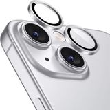 Babilden iPhone 14/14 Plus İle Uyumlu Safir Lens Koruyucu Ultra Dayanıklı Kolay Kurulum Aparatlı Parmak İzi Bırakmayan Yansıma Önleyici Kamera Lensi Koruma (Gümüş)