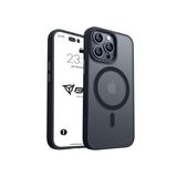 Babilden iPhone 15 Pro Max İçin Kılıf Kamera Korumalı Magsafe İle Uyumlu Kablosuz Şarj Özellikli Mat Şeffaf Renkli Telefon Kılıfı (Siyah)