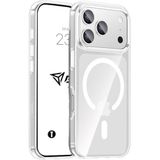 Babilden iPhone 17 Pro İçin Kılıf Kamera Korumalı Magsafe İle Uyumlu Kablosuz Şarj Özellikli Şeffaf Telefon Kılıfı