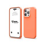 Babilden iPhone Kılıf İnce Sıvı Silikon 3 Katmanlı Tam Kaplamalı Yumuşak Jel Kauçuk Kılıf Kapak, Açık Turuncu (iPhone 11 Pro Max 19)