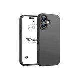 Babilden iPhone Kılıf İnce Sıvı Silikon 3 Katmanlı Tam Kaplamalı Yumuşak Jel Kauçuk Kılıf Kapak, Antrasit Siyah (iPhone 16 Plus) (50)