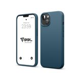 Babilden iPhone Kılıf İnce Sıvı Silikon 3 Katmanlı Tam Kaplamalı Yumuşak Jel Kauçuk Kılıf Kapak, Çam Yeşili (iPhone 14 Plus 44)