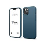 Babilden iPhone Kılıf İnce Sıvı Silikon 3 Katmanlı Tam Kaplamalı Yumuşak Jel Kauçuk Kılıf Kapak, Çam Yeşili (iPhone 15 44)
